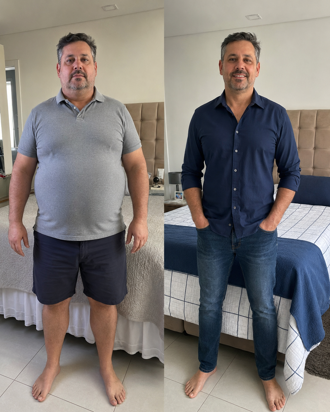 Antes e depois — resultado real