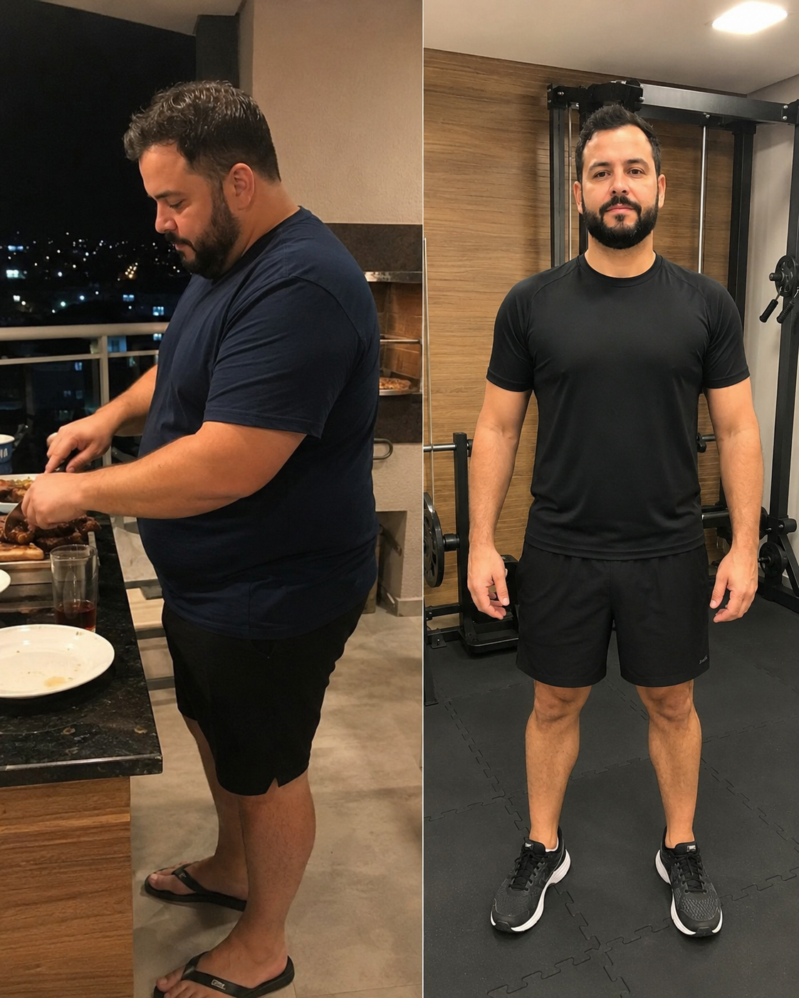 Antes e depois — resultado real